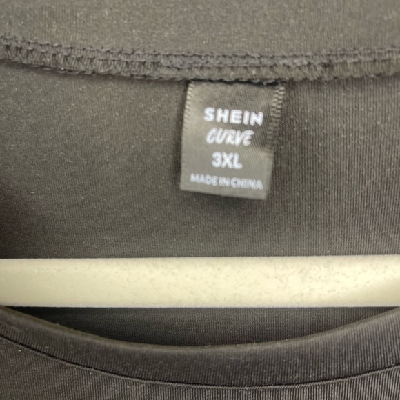 SHEIN Black and White Blouse with‎ Boxy Tie Front Style - Picture 5 of 6